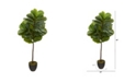 Nearly Natural 46in. Fiddle Leaf Artificial Tree Real Touch